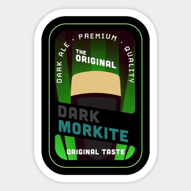 Deep Rock Galactic Dark Morkite Beer from the Abyss Bar Sticker by Arnieduke